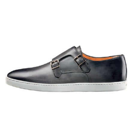 Santoni Fremont G8 Double Monk Strap Sneakers Grey