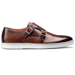 Santoni Fremont W2 Double Buckle Sneaker Brown