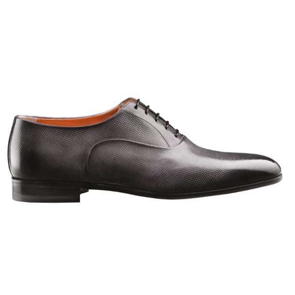 Santoni Fulton 8 Plain Toe Oxfords Gray