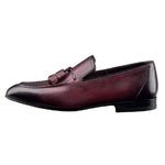 Santoni Garcia G4 Tassel Shoes Burgundy
