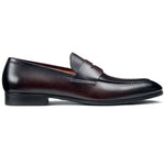 Santoni Gavin B3 Penny Loafer Shoes Dark Brown