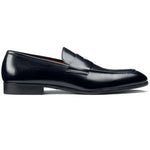 Santoni Gavin Penny Loafer Shoes Black