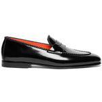 Santoni Grifone POHN01 Penny Loafers Black