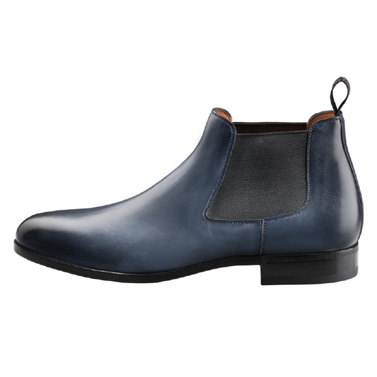 Santoni Gunther Beatle Boot Black Blue