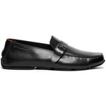 Santoni Hamel GFRN01 Single Buckle Drivers Black