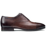 Santoni Iafet P3 Toe Cap Oxford Shoes Brown