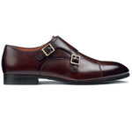 Santoni Double Buckle Shoes Dark Brown
