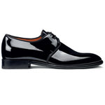 Santoni Isogram V2 Patent Leather Derby Shoes Black