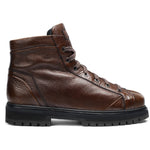 Santoni Mountain RO32 Deerskin Boots Brown