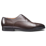 Santoni Nicolo S2 Cap Toe Oxfords Dark Brown