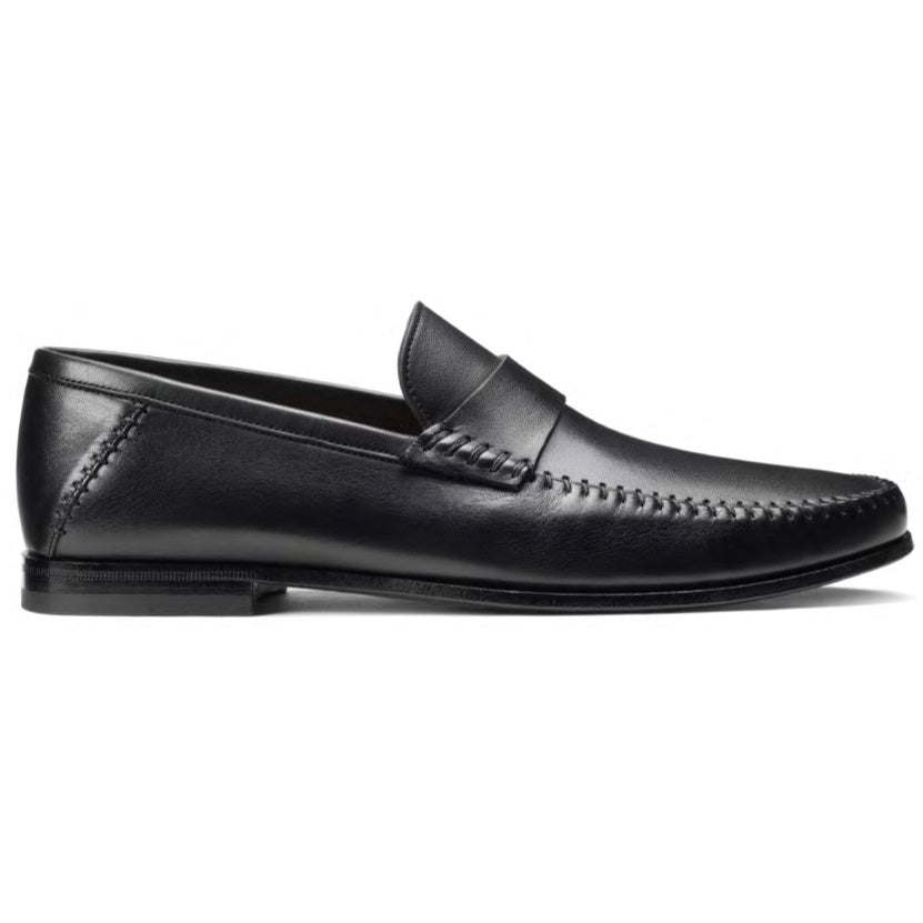 Santoni Penny Loafer Shoes Black