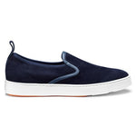Santoni Panel Suede Sneakers Blue