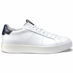 Santoni Part Calfskin Sneakers White/Blue