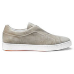 Santoni Pass Suede Sneakers Natural