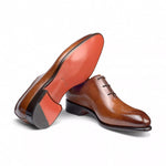 Santoni People Wholecut Oxfords Light Brown