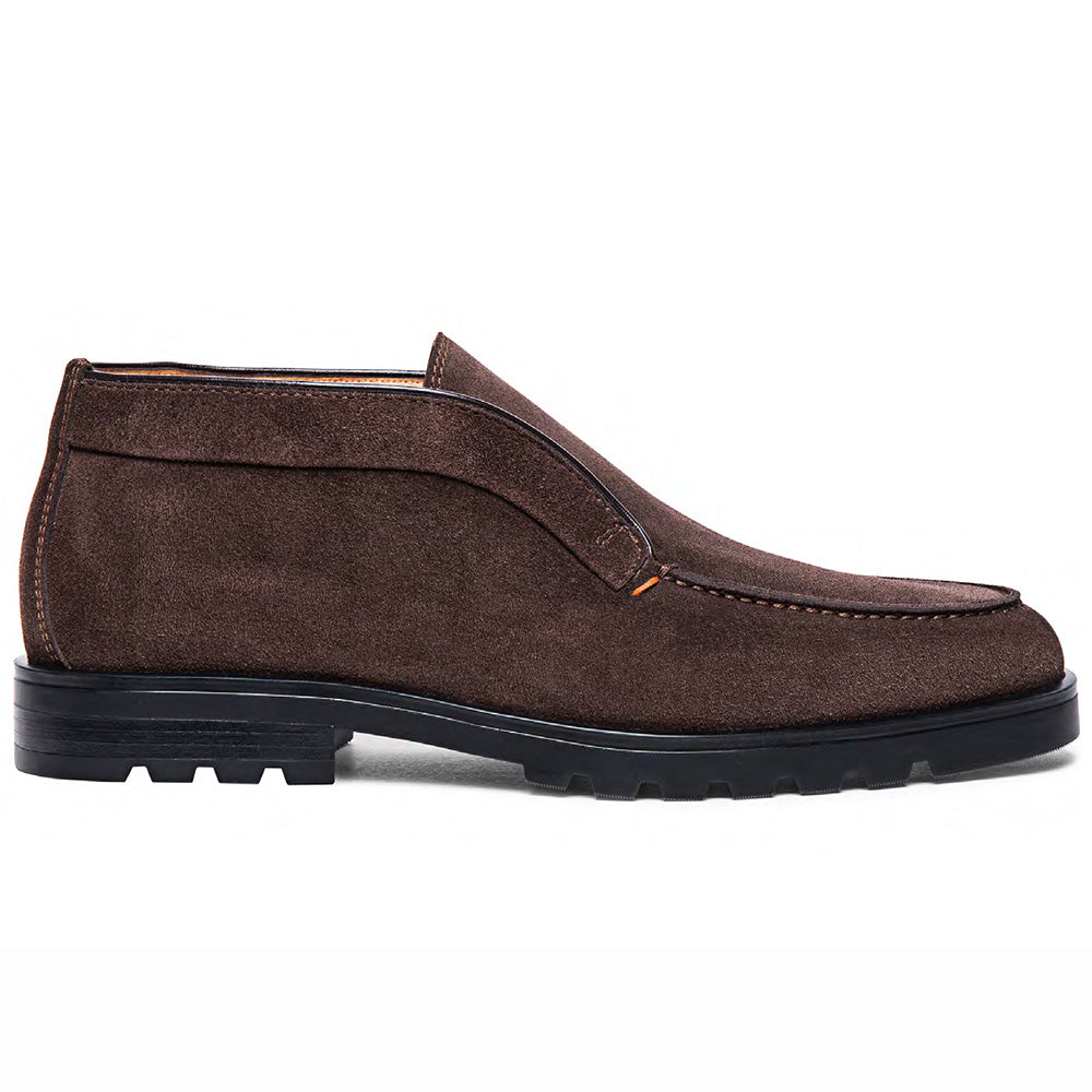 Santoni Rock OW-SEYT50 Suede Desert Boots Dark Brown