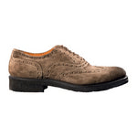Santoni Sanborn Goodyear Welted Suede Oxfords Smoke