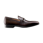 Santoni Santos Hand Antiqued Buckle Loafers 