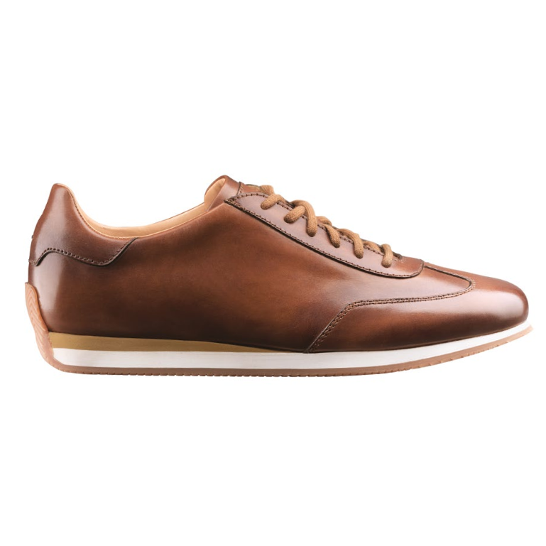 Santoni Sierra TQ2 Hand Antiqued Sneakers Tan
