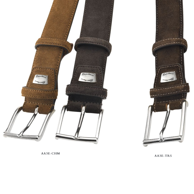 Santoni Suede Belts