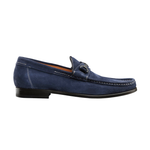 Santoni Tahoe Suede Bit Loafers 