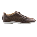 Santoni Tailor W2 Embossed Leather Sneakers Brown