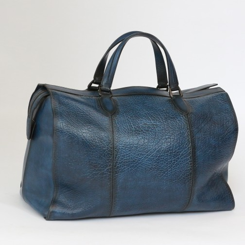 Santoni Travel Bag Cobalt Blue