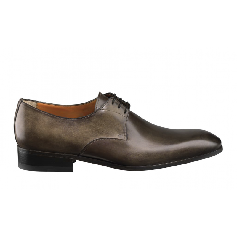 Santoni Trumble G Plain Toe Bluchers Brown