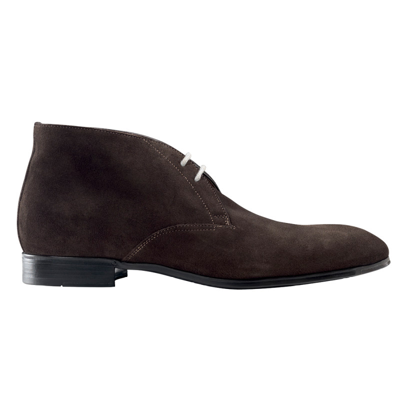Santoni Urban S3 Suede Chukka Boots Dark Brown