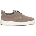 Santoni VICTOR-SEYM45 Suede Slip-On Sneaker Brown