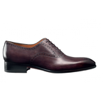 Santoni Vinnie Medallion Toe Bal Oxfords Burgundy