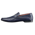 Santoni Wake 6 Bit Loafers Blue