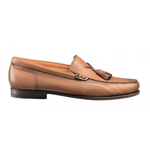 Santoni Warden Calfskin Tassel Loafers Tan