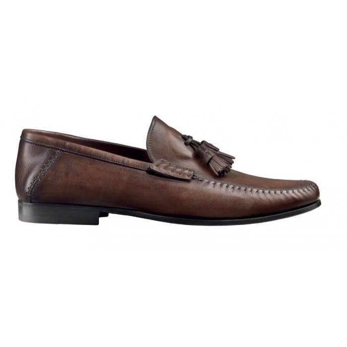 Santoni Tassel Loafers (Brown & Black)