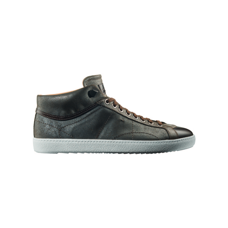 Santoni Zeus CG9 High Top Sneakers Gray