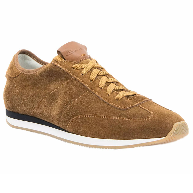 Santoni Pause Suede Sneakers Light Brown