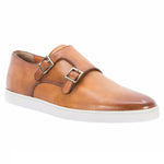 Santoni Freemont 5 Double Buckle Sneaker Light Brown