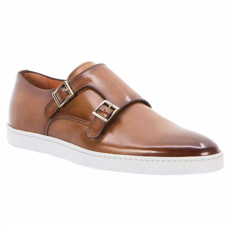 Santoni Freemont 01 Double Monk Sneakers Light Brown