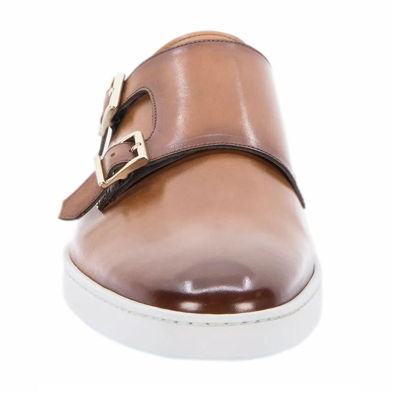 Santoni Freemont 01 Double Monk Sneakers Light Brown