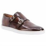 Santoni Freemont W2 Double Buckle Sneaker Brown