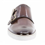Santoni Freemont W2 Double Buckle Sneaker Brown