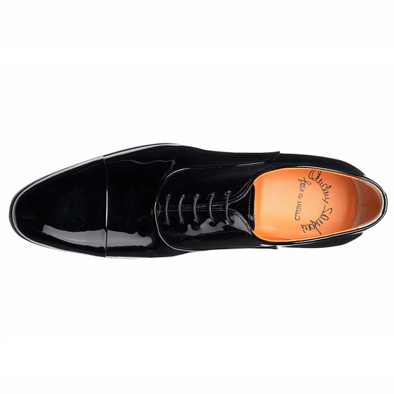 Santoni Isaac V2 Toe Cap Oxford Shoes Black