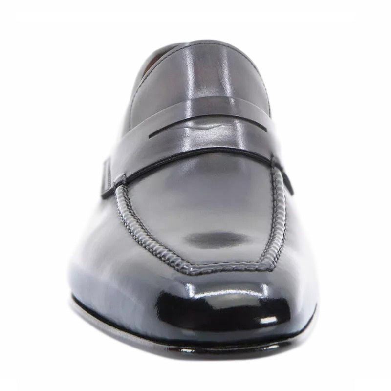 Santoni Fox 1 Penny Loafers Black