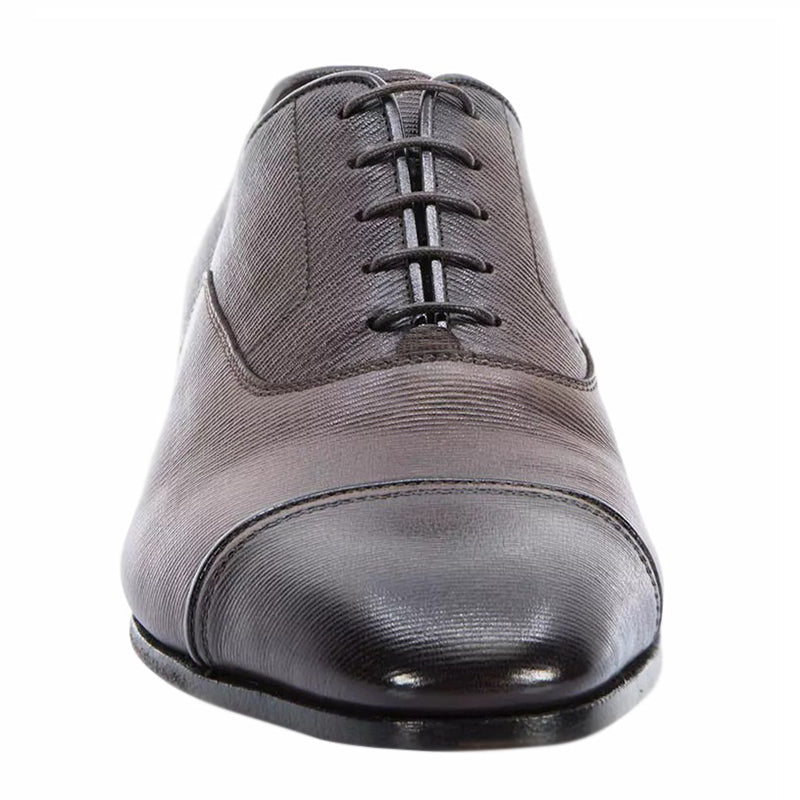 Santoni Iafet P3 Toe Cap Oxford Shoes Brown