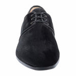 Santoni Knight 1 Velvet Derby Shoes Black