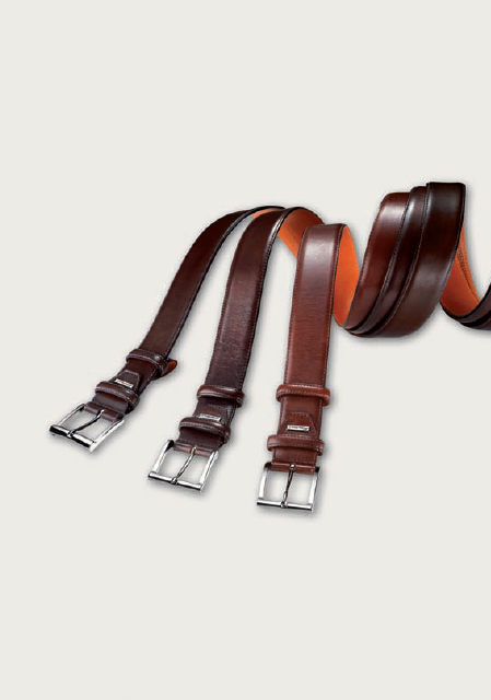 Santoni Calfskin Belts Various Colors OE001