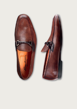 Santoni Shoes Niles Side Buckle Slip On