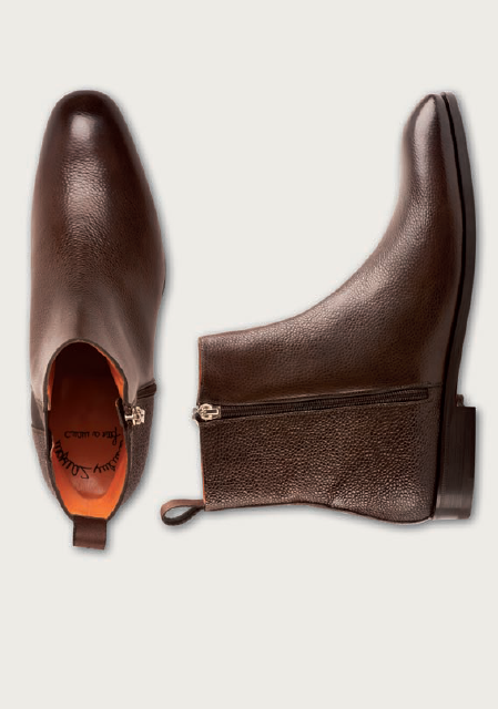 Santoni Shoes Osprey P Side Zipper Boots