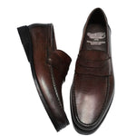 Calzoleria Toscana Santor Penny Loafers Burgundy