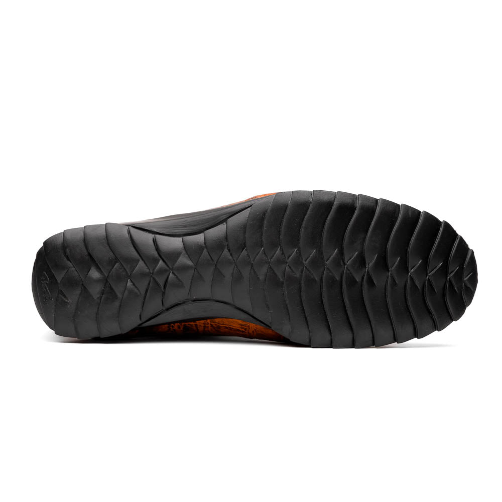 Marco Di Milano Saulo Alligator & Ostrich Sneakers Brandy / Brown